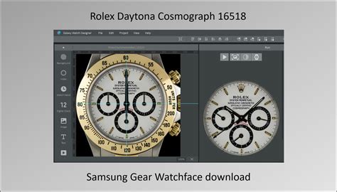 Download the Rolex Daytona Cosmograph 16518 gold watchface